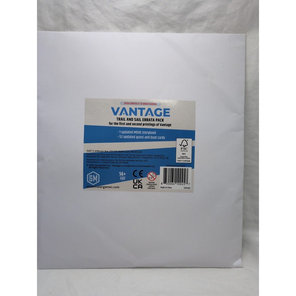 Vantage Trail And Sail Errata Pack Stonemaier Games